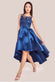 Sequin & Satin Dipped Hem Midi Dress DR3621