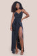 Wrap Front Maxi Slip Dress With Waist Tie-Up DR2250C