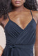 Wrap Front Maxi Slip Dress With Waist Tie-Up DR2250C