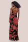 Printed Crossover Maxi Dress DR3602