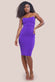 Bandeau Scuba Midi Dress DR3609