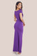 Scuba Crepe Off The Shoulder Maxi Dress DR3774