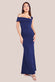 Off The Shoulder Pleated Waist Maxi Dress DR2594SF