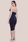 One Shoulder Stretch Midi Dress DR4254