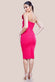 One Shoulder Stretch Midi Dress DR4254