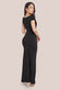 Scuba Crepe Off The Shoulder Maxi Dress DR3774