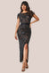 Ornamental Patterned Sequin Maxi Dress With Tassels DR2616