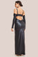 Faux Leather Cut Out Maxi Dress DR3725