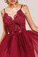 Embroidered Lace Bodice With Ballet Tulle High Low Dress DR3061