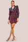 Iridescent Foil Print Mini Blazer Dress DR3669