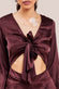 Cut Out Satin Jumpsuit With Tie-Up TR309