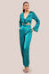 Cut Out Satin Jumpsuit With Tie-Up TR309