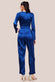 Cut Out Satin Jumpsuit With Tie-Up TR309