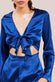 Cut Out Satin Jumpsuit With Tie-Up TR309