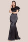 Satin Flutter Sleeve Mermaid Maxi Dress DR3954