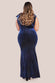 Glitter Velvet Maxi Dress With Bow Detail DR1294QZP