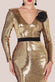 Liquid Sequin Midi With Corsage DR4072