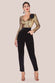 Liquid Sequin Jumpsuit With Corsage TR380