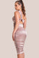 Ring Detail One Shoulder Ruched Midi DR3548