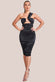 Ring Detail One Shoulder Ruched Midi DR3548