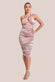 Ring Detail One Shoulder Ruched Midi DR3548