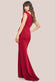 Off Shoulder Cowl Neck Scuba Crepe Maxi Dress DR3339