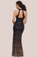 Ombre Sequin Halter Maxi With Thigh Split DR3498