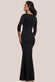 Asymmetric Neck Diamante Embellished Maxi Dress DR4421