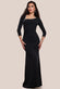 Asymmetric Neck Diamante Embellished Maxi Dress DR4421