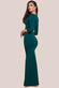 Asymmetric Neck Diamante Embellished Maxi Dress DR4421