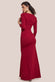 Asymmetric Neck Diamante Embellished Maxi Dress DR4421