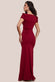 Diamante Embellished Bow Scuba Crepe Maxi Dress DR4493