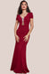 Diamante Embellished Bow Scuba Crepe Maxi Dress DR4493