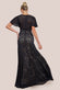 Flutter Sleeve Lace A-Line Maxi Dress DR4361