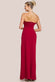 Bow Embellished Strapless Mermaid Maxi Dress DR4422