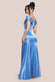 Satin Off Shoulder Pleated Maxi Dress DR3731