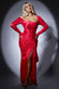 Slinky Satin One Shoulder Split Maxi Dress DR4388