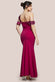 One Shoulder Satin Band Maxi Dress DR3454