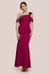 One Shoulder Satin Band Maxi Dress DR3454