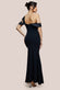 One Shoulder Satin Band Maxi Dress DR3454