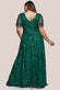 Flared Sleeve Embroidered Maxi Dress DR3279PLUS