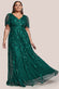 Flared Sleeve Embroidered Maxi Dress DR3279PLUS