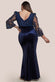 Scalloped Lace & Velvet Maxi Dress DR3972PLUS