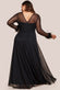 Dobby Mesh Feather Sleeve Hem Maxi Dress DR4046PLUS