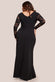 Scuba & Lace Wrap Maxi Dress DR4366PLUS