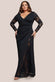 Scuba & Lace Wrap Maxi Dress DR4366PLUS