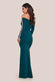 Embellished Diamante Sleeve Bardot Maxi Dress DR4424