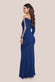 Embellished Diamante Sleeve Bardot Maxi Dress DR4424