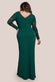 Scuba & Lace Wrap Maxi Dress DR4366PLUS