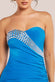 Strapless Embellished Ruched Mini Dress DR1697